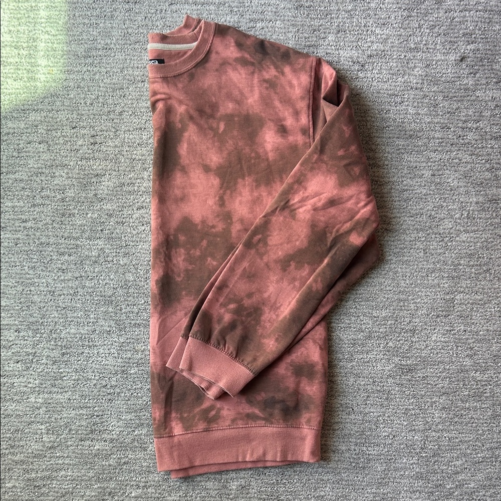 RSQ Men's Pink and Brown Crewneck Sweater